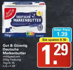 WEZ Gut & Günstig Deutsche Markenbutter Angebot