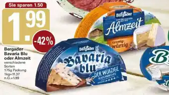 WEZ Bergader Bavaria Blu oder Almzeit Angebot