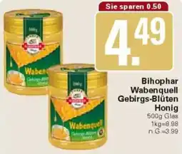 WEZ Bihophar Wabenquell Gebirgs-Blüten Honig Angebot