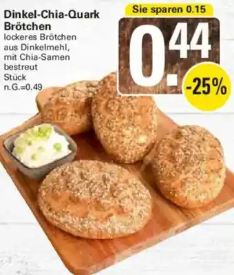 WEZ Dinkel-Chia-Quark Brötchen Angebot
