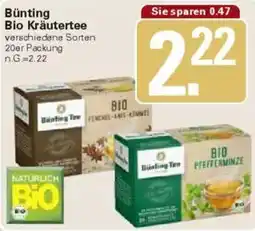 WEZ Bünting Bio Kräutertee Angebot