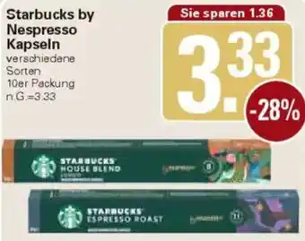 WEZ Starbucks by Nespresso Kapseln Angebot