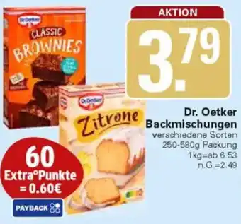 WEZ Dr. Oetker Backmischungen Angebot