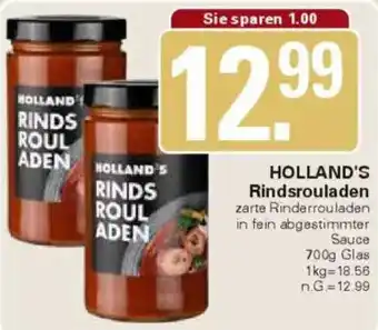 WEZ HOLLAND'S Rindsrouladen Angebot