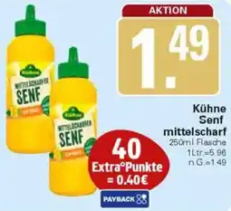 WEZ Kühne Senf mittelscharf Angebot