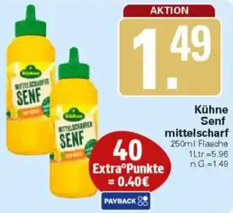 WEZ Kühne Senf mittelscharf Angebot