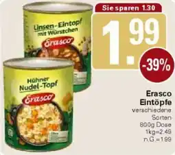 WEZ Erasco Eintöpfe Angebot