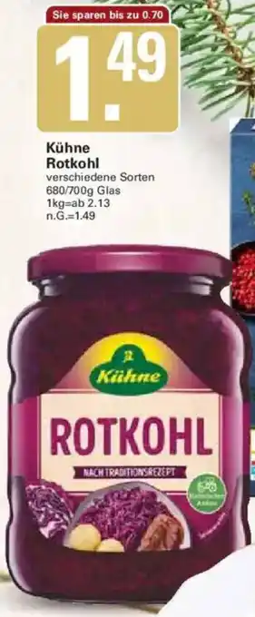 WEZ Kühne Rotkohl Angebot