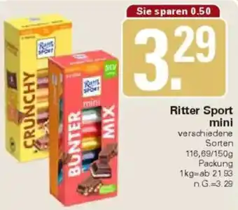 WEZ Ritter Sport mini Angebot