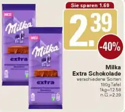 WEZ Milka Extra Schokolade Angebot