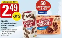 WEZ Nestlé Choco Crossies oder Choclait Chips Angebot