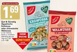 WEZ Gut & Günstig Ägyptische Erdnüsse oder chinesische Walnüsse Angebot