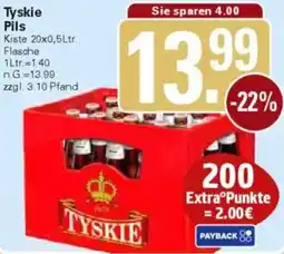 WEZ Tyskie Pils Angebot
