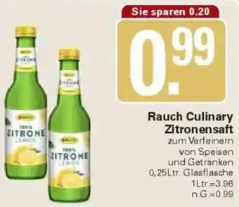 WEZ Rauch Culinary Zitronensaft Angebot