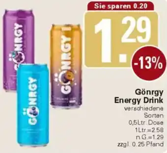 WEZ Gönrgy Energy Drink Angebot