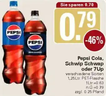 WEZ Pepsi Cola, Schwip Schwap oder 7Up Angebot