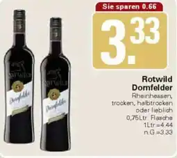 WEZ Rotwild Dornfelder Angebot
