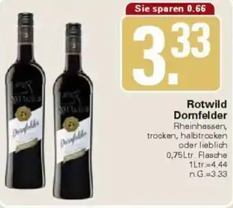 WEZ Rotwild Dornfelder Angebot