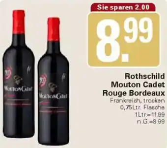 WEZ Rothschild Mouton Cadet Rouge Bordeaux Angebot
