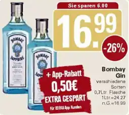 WEZ Bombay Gin Angebot
