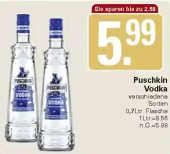 WEZ Puschkin Vodka Angebot