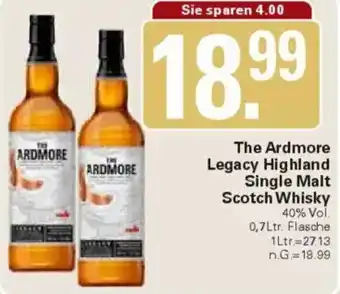 WEZ The Ardmore Legacy Highland Single Malt Scotch Whisky Angebot