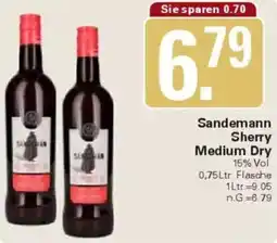 WEZ Sandemann Sherry Medium Dry Angebot