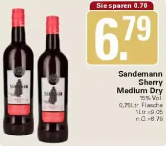 WEZ Sandemann Sherry Medium Dry Angebot