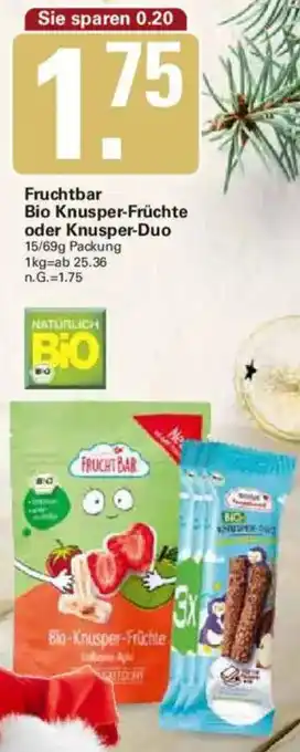 WEZ Fruchtbar Bio Knusper-Früchte oder Knusper-Duo Angebot