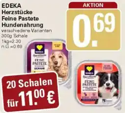 WEZ EDEKA Herzstücke Feine Pastete Hundenahrung Angebot