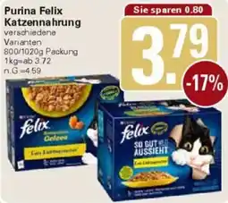 WEZ Purina Felix Katzennahrung Angebot