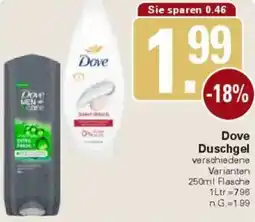 WEZ Dove Duschgel Angebot
