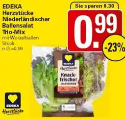 WEZ EDEKA Herzstücke Niederländischer Ballensalat Trio-Mix Angebot