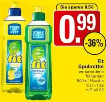 WEZ Fit Spülmittel Angebot