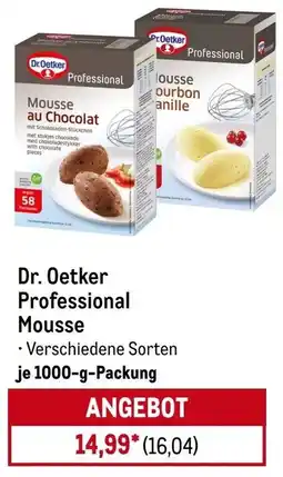 METRO Dr. Oetker Professional Mousse Angebot