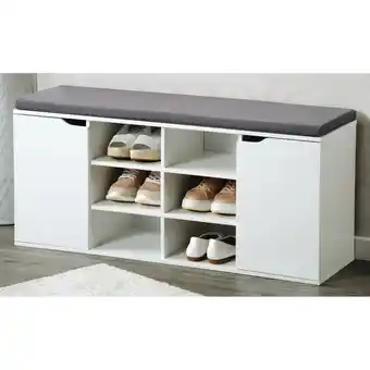 Netto Marken-Discount Schuhschrank mit Sitzkissen und Türen - versch. Ausführungen - Weiß Angebot