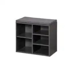 Netto Marken-Discount Kesper Schuhschrank mit Sitzkissen - versch. Ausführungen - Grau klein Angebot