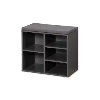 Netto Marken-Discount Kesper Schuhschrank mit Sitzkissen - versch. Ausführungen - Grau klein Angebot