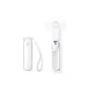 Netto Marken-Discount Jisulife Life8 Mini Handventilator 3in1 mit LED & Powerbank Weiß Angebot