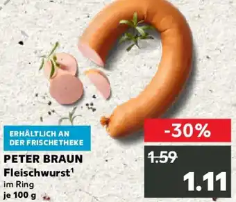 Kaufland PETER BRAUN Fleischwurst Angebot