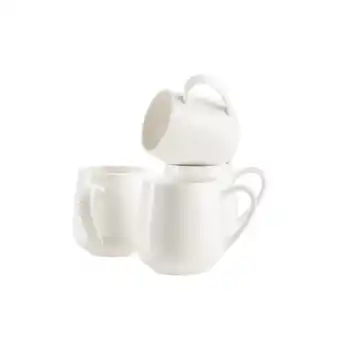 Netto Marken-Discount Mäser Kaffeebecher Set, Porzellan Taya Weiß Angebot