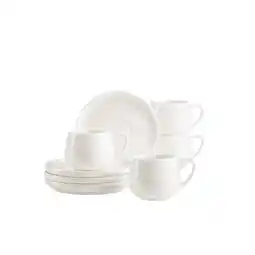 Netto Marken-Discount Mäser Espressotassen Set, Porzellan Taya Weiß Angebot