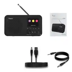 Netto Marken-Discount LEICKE DJ ROXXX DAB+ Radio mit Bluetooth 5.0, Küchenradio, 2000mAh Batterie Angebot