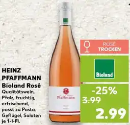 Kaufland HEINZ PFAFFMANN Bioland Rosé Angebot