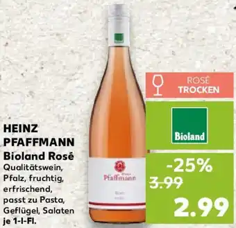 Kaufland HEINZ PFAFFMANN Bioland Rosé Angebot