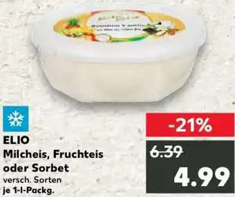 Kaufland ELIO Milcheis, Fruchteis oder Sorbet Angebot