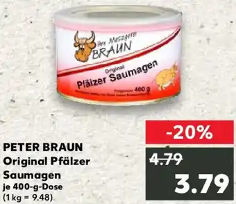 Kaufland PETER BRAUN Original Pfälzer Saumagen Angebot