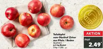 Kaufland Tafeläpfel vom Obsthof Zirker aus Pfalz/ Baden Angebot