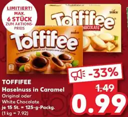 Kaufland TOFFIFEE Haselnuss in Caramel Angebot