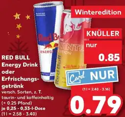 Kaufland RED BULL Energy Drink oder Erfrischungsgetränk Angebot